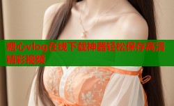糖心vlog在线下载神器轻松保存高清精彩视频