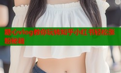 糖心vlog教你玩转知乎小红书轻松涨粉秘籍