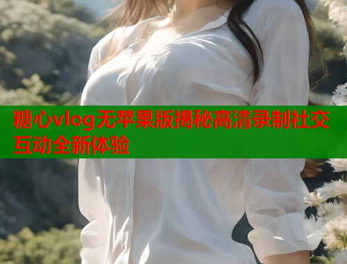 糖心vlog无苹果版揭秘高清录制社交互动全新体验  第1张